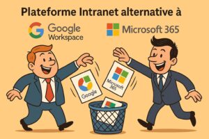 Plateforme Intranet alternative à Google Workspace, Microsoft 365 