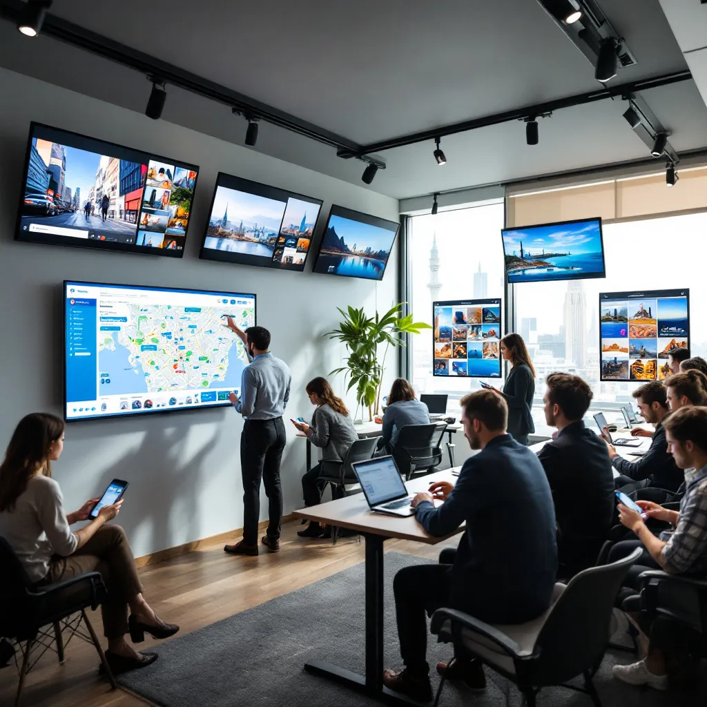 Office du tourisme utilisant des plateformes numériques