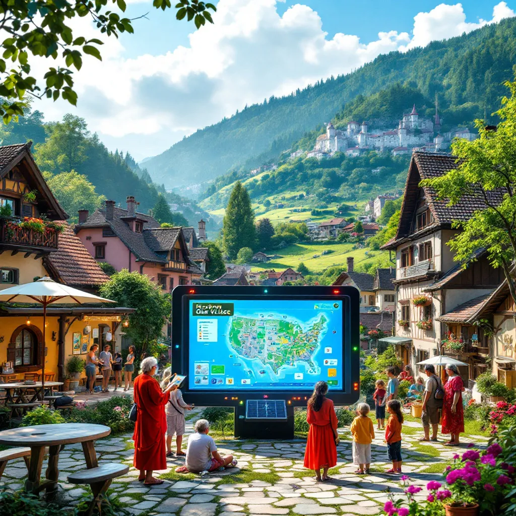 Village utilisant des outils open-source pour le tourisme